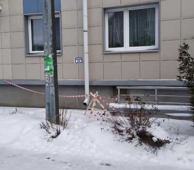 Ограждение опасных участков при очистке крыш от снега